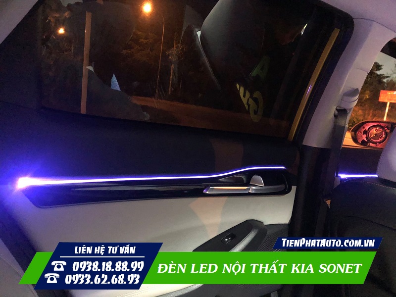 Tiến Phát Auto chuyên độ đèn LED nội thất Kia Sonet tại TPHCM