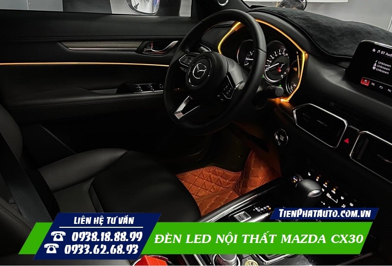 Đèn LED nội thất chuẩn hãng Mazda được thiết kế dành riêng cho Mazda CX30
