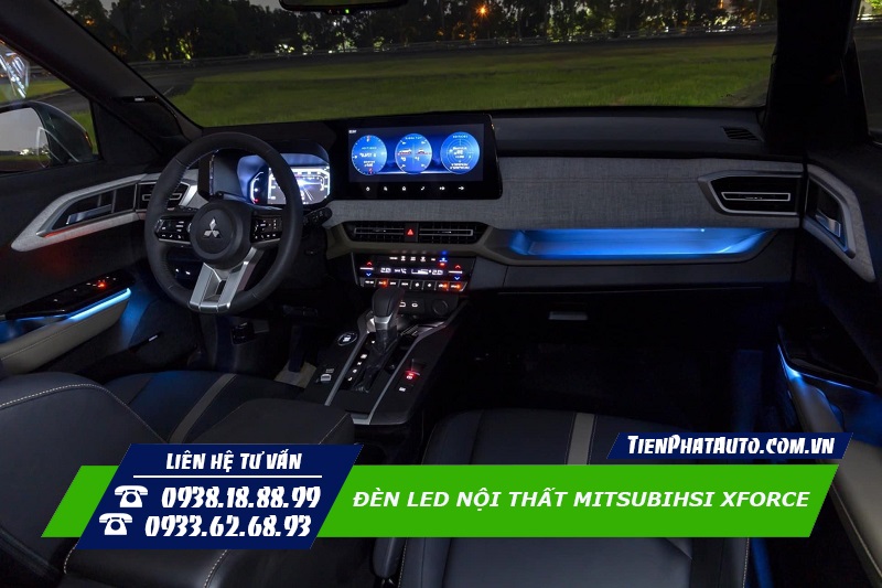 Đèn LED nội thất cho Mitsubishi Xforce biến nội thất xe lung linh hơn