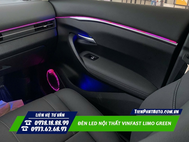 Đèn LED nội thất Vinfast Limo Green biến không gian nội thất thêm thẩm mỹ hơn