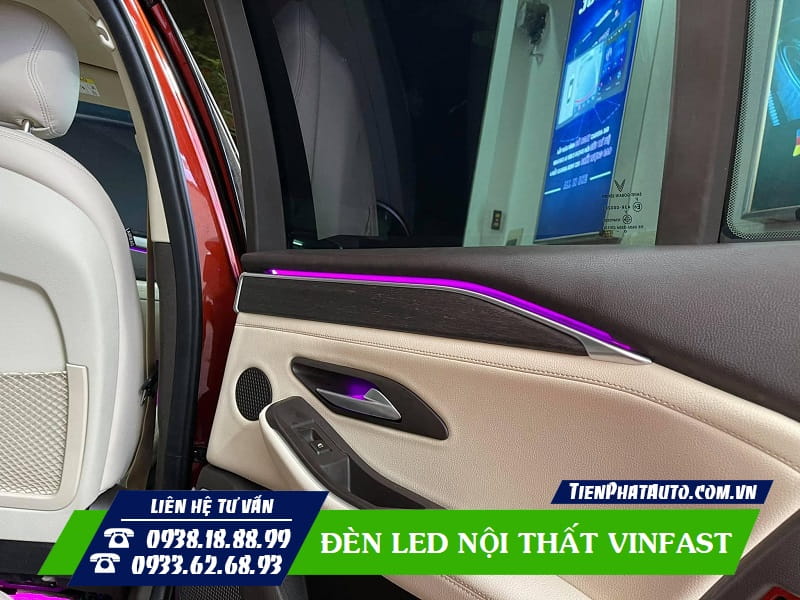 LED nội thất có thể lắp đặt được cho Vinfast Lux A, Lux SA, Fadil