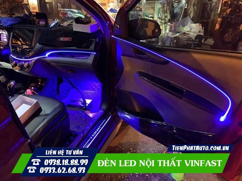 Hình ảnh độ đèn LED nội thất Vinfast Fadil tại Tiến Phát Auto