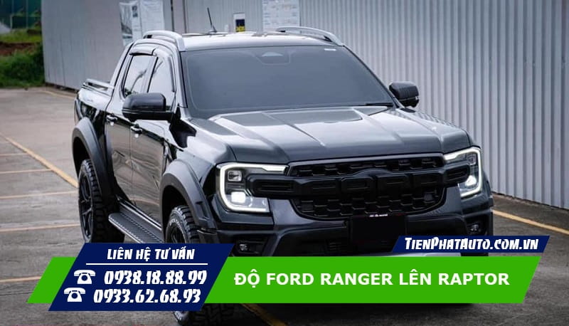 Độ Body Kit Ford Ranger nâng phom phong cách Raptor 2023