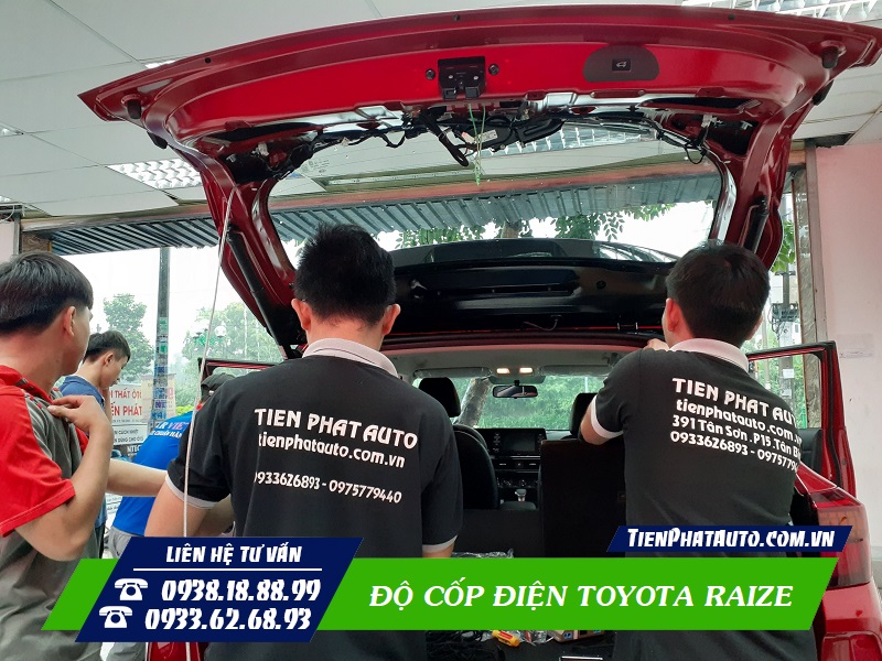 Tiến Phát Auto chuyên độ cốp điện tự động cho xe Toyota Raize