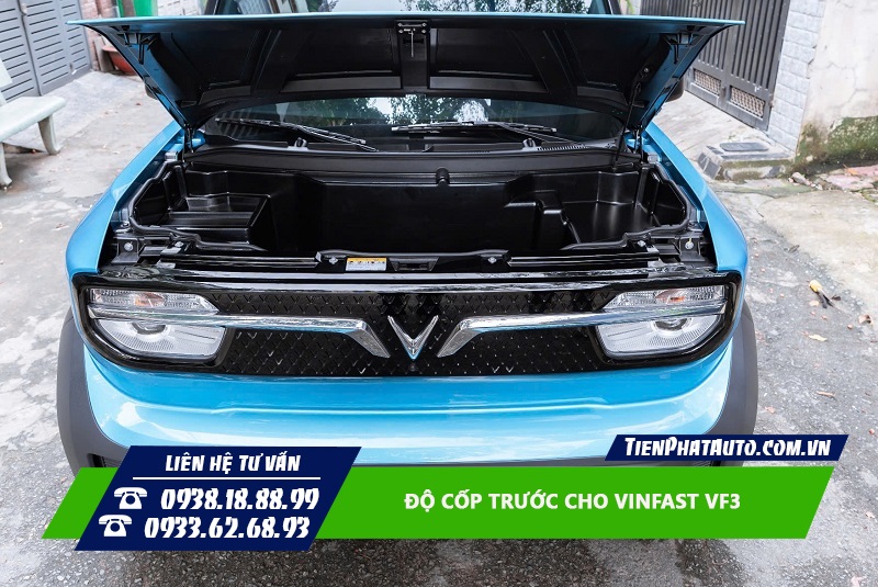 Độ cốp trước cho Vinfast VF3 trang bị cần thiết không thể thiếu