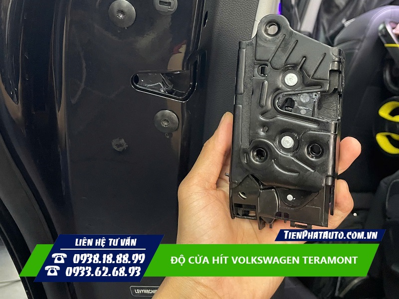Độ cửa hít Volkswagen Teramont giúp đóng cửa nhẹ nhàng và êm ái