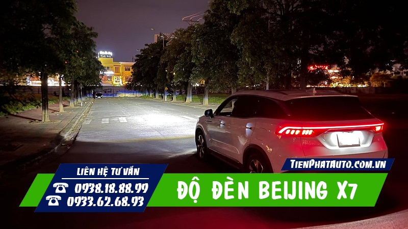 Hình ảnh Beijing X7 sau khi nâng cấp đèn tăng sáng