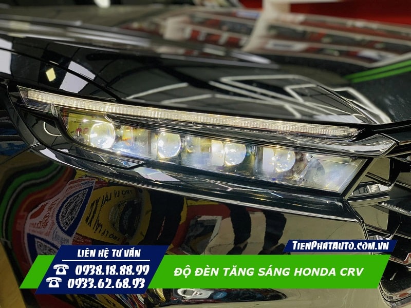 Độ đèn Honda CRV 2024 giúp cải thiện tăng độ sáng tốt nhất