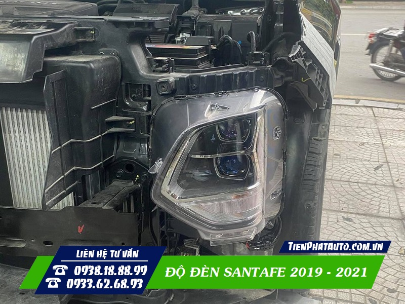 Tiến Phát Auto chuyên độ đèn Hyundai Santafe 2019 - 2021