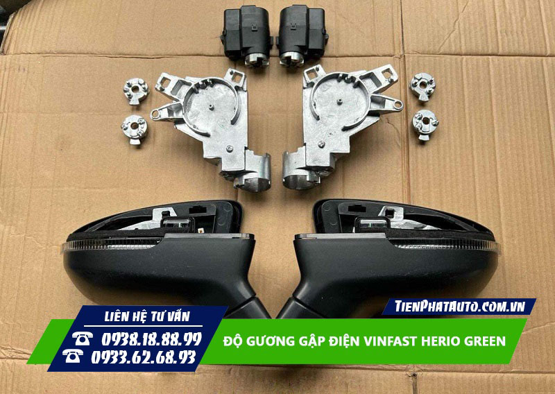 Tiến Phát Auto chuyên độ gương gập điện Vinfast Herio Green tại TPHCM