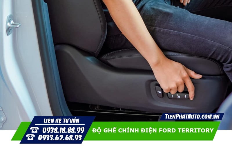 Độ ghế chỉnh điện Ford Territory giúp điều chỉnh tư thế ngồi thoải mái hơn
