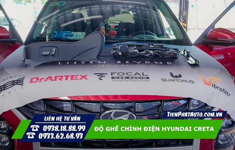 Tiến Phát Auto chuyên độ ghế chỉnh điện cho xe Hyundai Creta