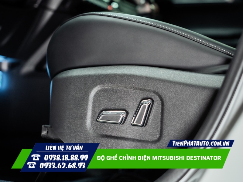 Độ ghế chỉnh điện cho Destinator được chỉnh hoàn toàn bằng nút bấm