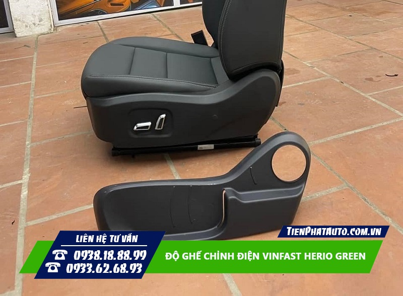 Tiến Phát Auto chuyên nâng cấp độ ghế chỉnh điện cho Vinfast Herio Green