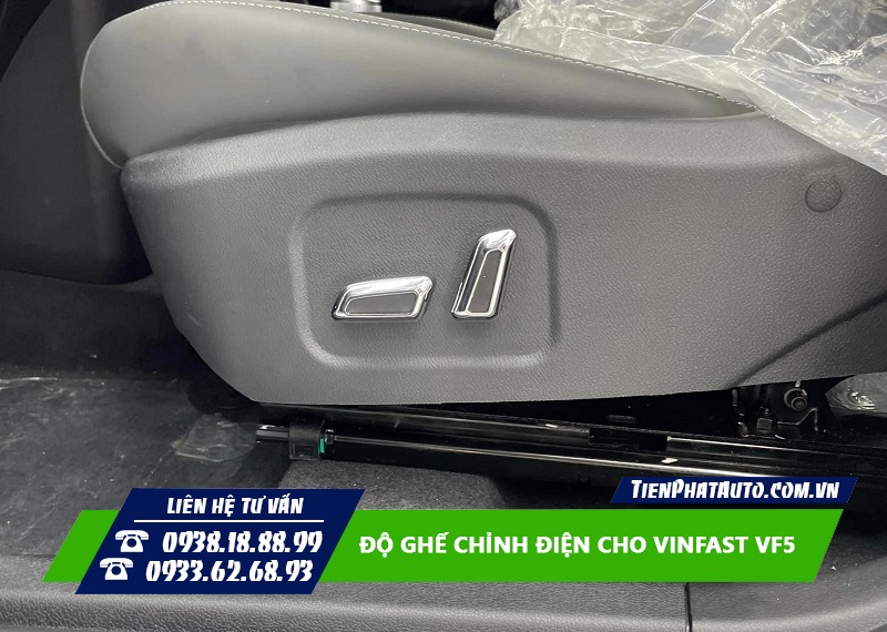 Độ ghế chỉnh điện cho Vinfast VF5 là trang bị được nhiều khách hàng lựa chọn