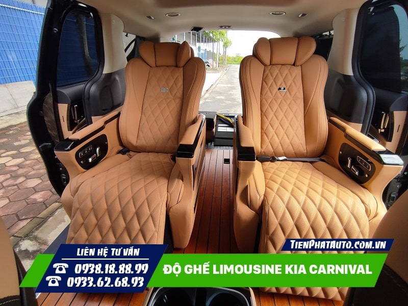 Mẫu ghế độ thương gia Limousine cho xe Kia Carnival 1