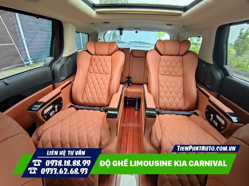 Mẫu ghế độ thương gia Limousine cho xe Kia Carnival 3