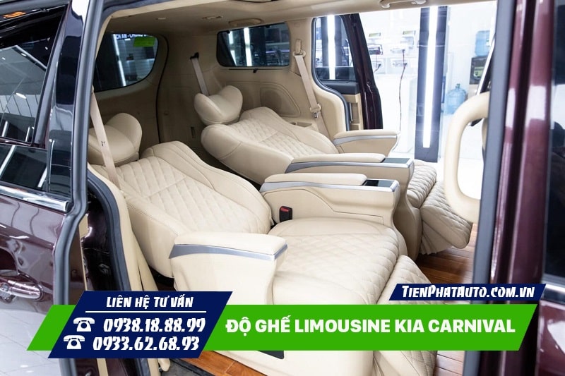 Mẫu ghế độ thương gia Limousine cho xe Kia Carnival 4