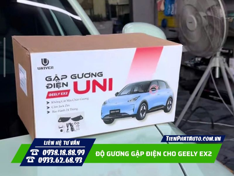 Gương gập điện cho Geely EX2 giá lắp đặt khá hợp lý Gương gập điện cho Geely EX2 giá lắp đặt khá hợp lý