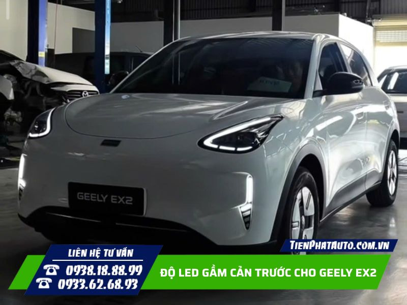 Độ LED gầm cản trước Geely EX2 hiệu ứng chạy đuổi nổi bật Độ LED gầm cản trước Geely EX2 hiệu ứng chạy đuổi nổi bật