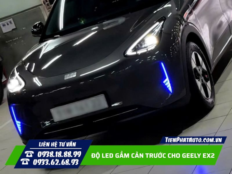 Độ LED gầm cản trước Geely EX2 tạo phong cách nổi bật Độ LED gầm cản trước Geely EX2 tạo phong cách nổi bật