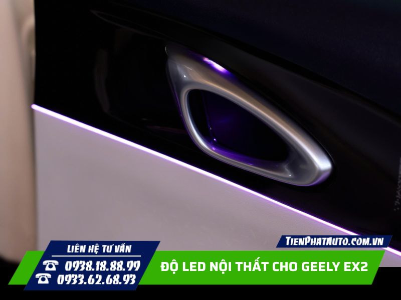 Độ LED nội thất cho Geely EX2 tạo nên vẻ sang trọng, hiện đại Độ LED nội thất cho Geely EX2 tạo nên vẻ sang trọng, hiện đại