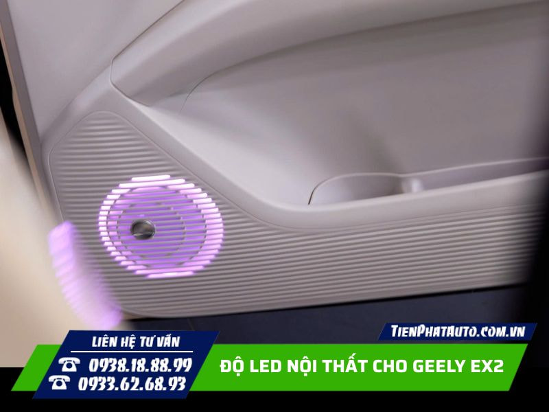 Chi phí độ Led nội thất cho Geely EX2 Chi phí độ Led nội thất cho Geely EX2