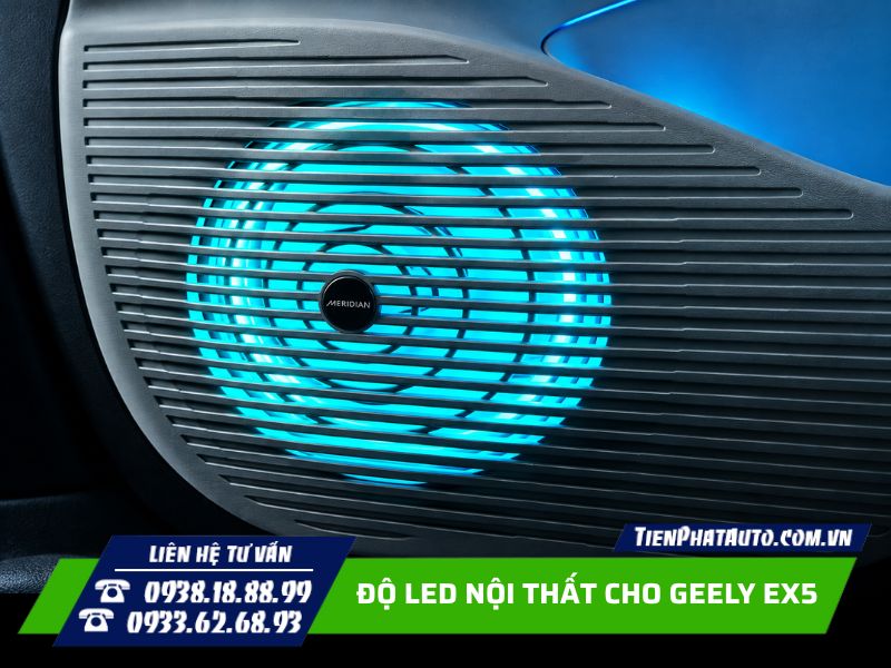 chi phí độ led nội thất cho geely ex5 bao nhiêu