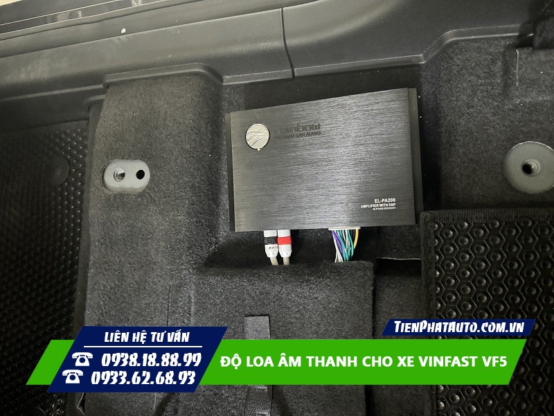 DSP bộ xử lý tín hiệu âm thanh khi nâng cấp loa cho Vinfast VF5
