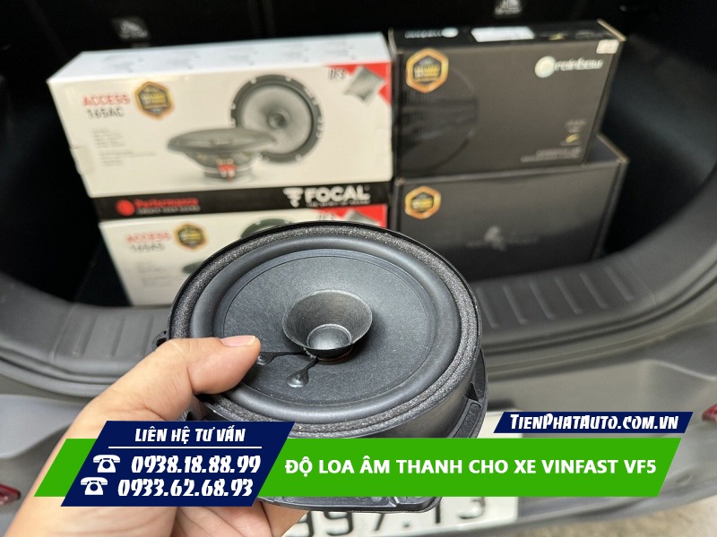 Tiến Phát Auto chuyên nâng cấp âm thanh cho xe Vinfast VF5