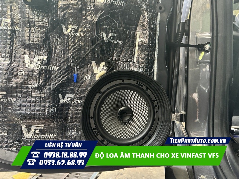 Độ loa cánh cho Vinfast VF5 cải thiện âm thanh toàn diện