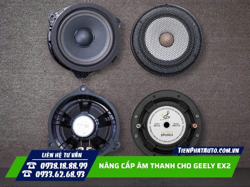 So sánh giữa loa zin và loa Audible Physics thay thế So sánh giữa loa zin và loa Audible Physics thay thế