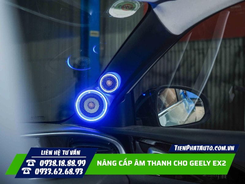 Thi công lắp đặt loa trên cột A Geely EX2 Thi công lắp đặt loa trên cột A Geely EX2