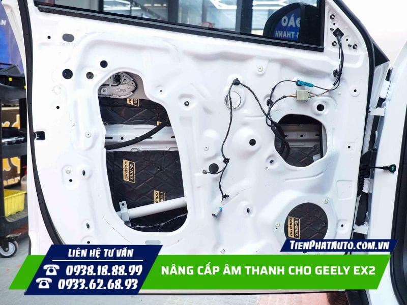dán cách âm cửa trước geely ex2 dán cách âm cửa trước geely ex2