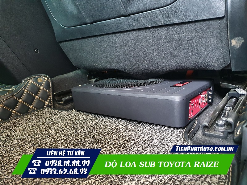 Tiến Phát Auto chuyên độ loa sub gầm ghế cho xe Toyota Raize