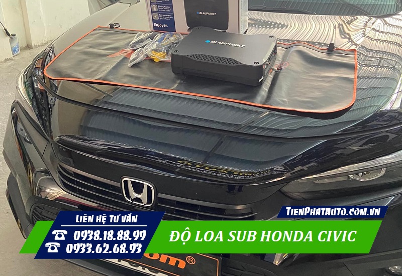 Tiến Phát Auto chuyên độ loa sub Honda Civic 2022 tại TPHCM
