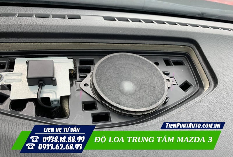 Loa Center Mazda 3 là Option bị hãng cắt bớt tại thị Việt Nam