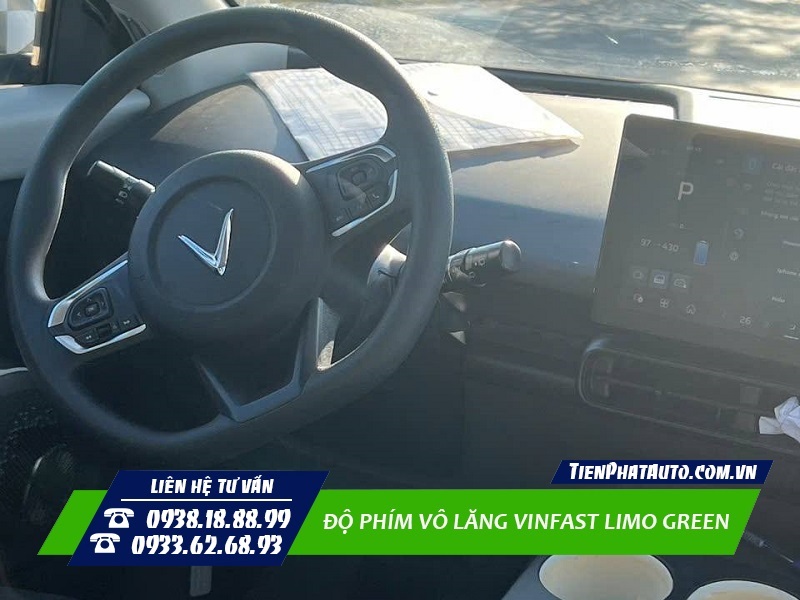 Tiến Phát Auto chuyên độ phím vô lăng cho xe Vinfast Limo Green