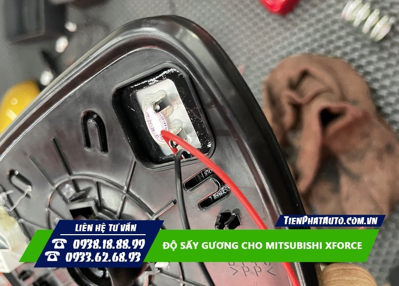 Nâng cấp sấy gương chiếu hậu cho xe Mitsubishi Xforce