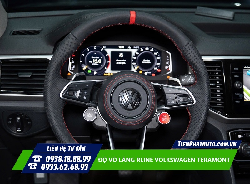 Độ vô lăng Rline Volkswagen Teramont giúp tăng tính thể thao