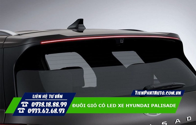 Sản phẩm đuôi cánh gió có đèn LED dành cho xe Hyundai Palisade