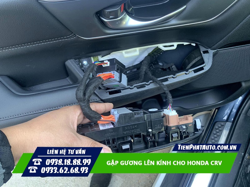 Gập gương lên kính cho Honda CRV 2024 trang bị không thể bỏ qua