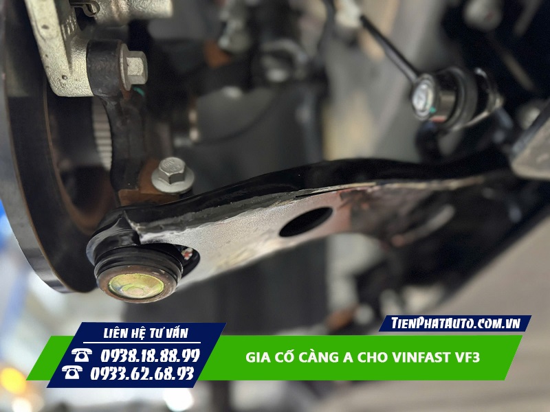 Gia cố càng A cho xe Vinfast VF3 giúp tăng sự ổn định hơn