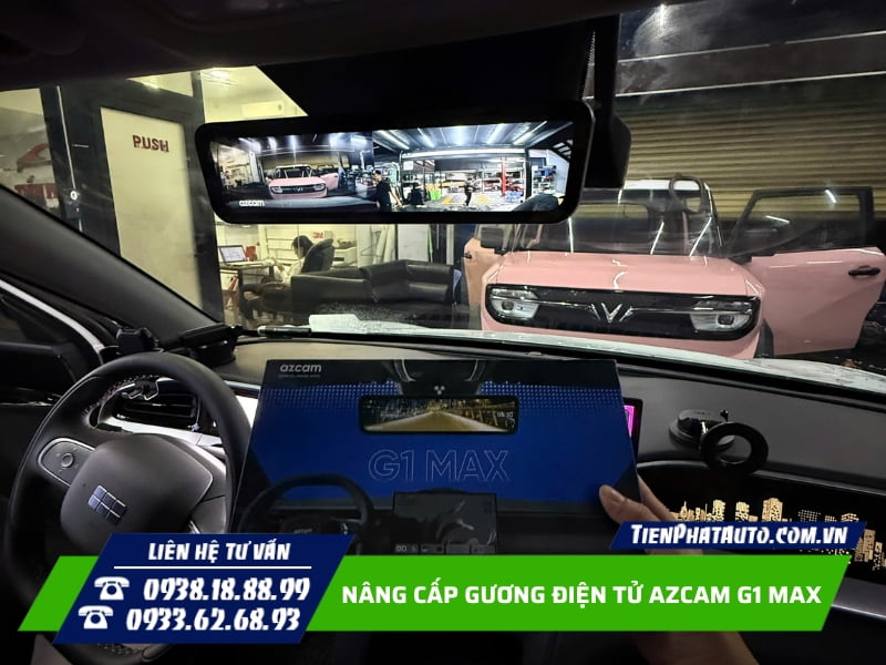 Gương điện azcam G1 Max màn hình có độ sáng 3000nit Gương điện azcam G1 Max màn hình có độ sáng 3000nit