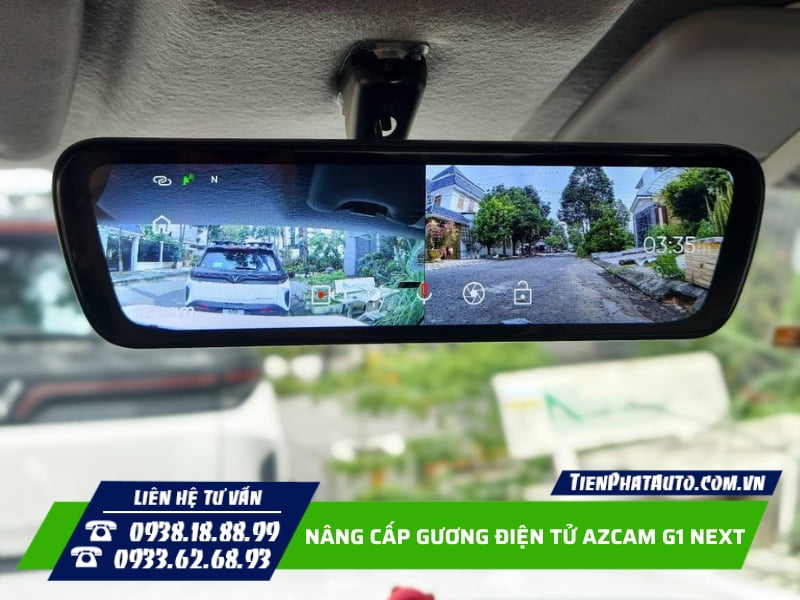 Gương điện azcam G1 Next màn hình IPS độ sáng 800nit Gương điện azcam G1 Next màn hình IPS độ sáng 800nit
