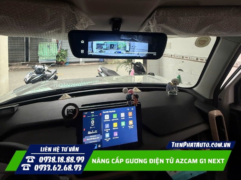 Gương điện azcam G1 Next được lắp đặt giắc cắm Gương điện azcam G1 Next được lắp đặt giắc cắm
