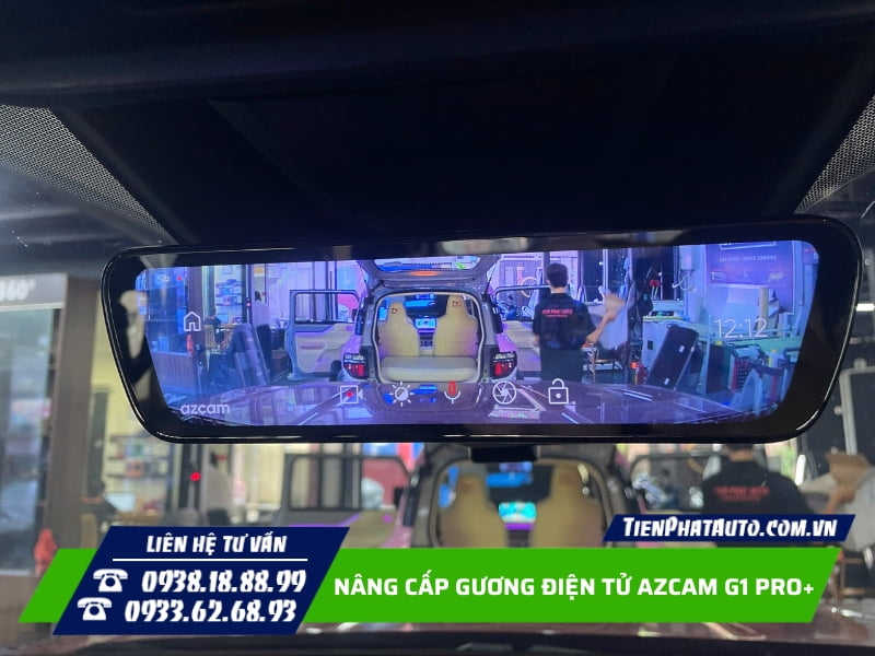 Gương điện azcam G1 Pro+ màn hình IPS độ sáng 1600nit Gương điện azcam G1 Pro+ màn hình IPS độ sáng 1600nit