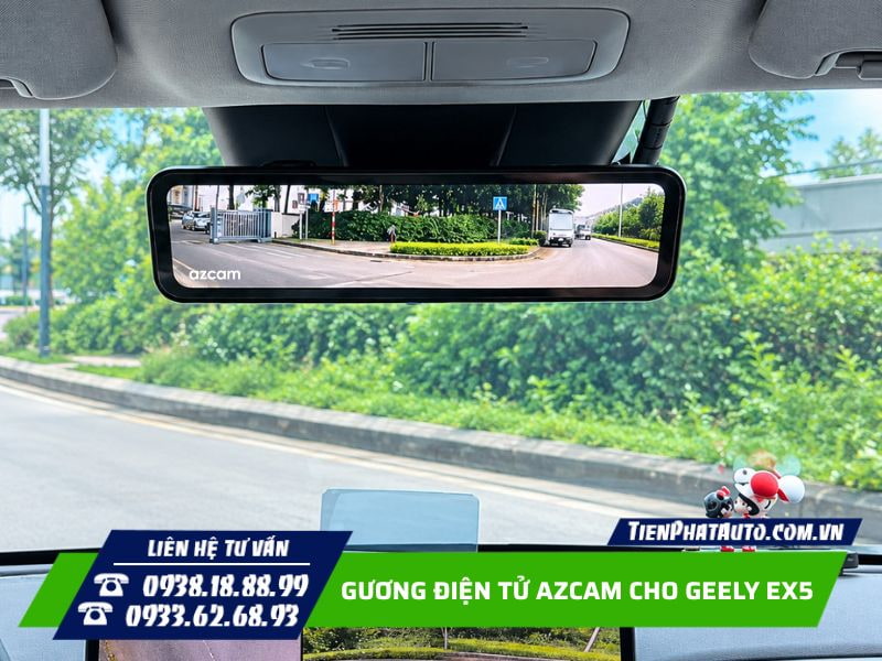 nâng cấp gương điện azcam cho geely ex5 