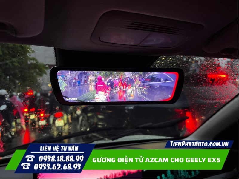 gương điện azcam cho geely ex5
