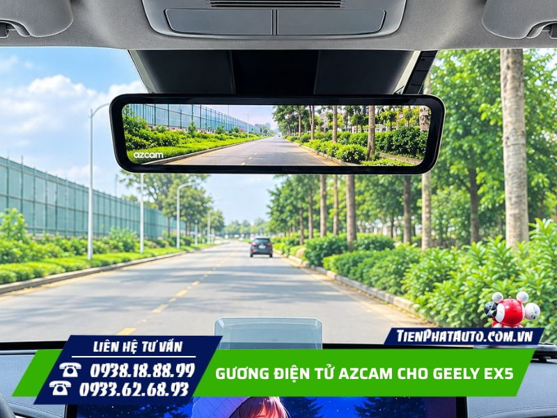 nâng cấp gương điện azcam cho geely ex5 chất lượng camera 4K/Full HD